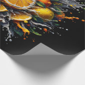 柑橘類の爆発 ラッピングペーパー (角)