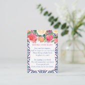 柑橘類の花の赤鮮やかちゃんシャワーを持って来る エンクロージャーカード (スタンド正面)