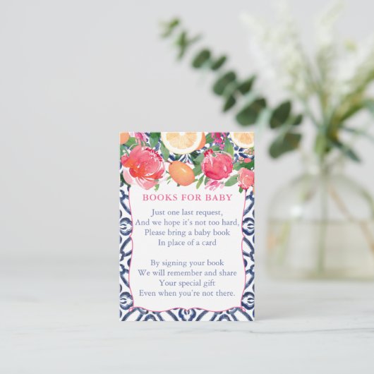 柑橘類の花の赤鮮やかちゃんシャワーを持って来る エンクロージャーカード (スタンド正面)