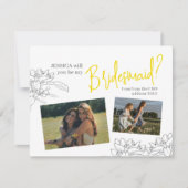 柑橘類の花の黄色は私の花嫁になる ノートカード (正面)