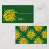 柑橘類の花モダン素朴フローラ プレイスカード (正面/裏面)