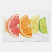 柑橘類の薄板ピラミッド キッチンタオル (横)