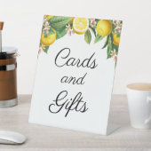 柑橘類の赤ちゃんシャワーカードギフト 台座サイン (インサイチュ)