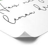 柑橘類の赤ちゃんシャワーレモンの粒の数を推測 ポスター (角)