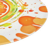 柑橘類の飛び散る喜び カッティングボード (角)