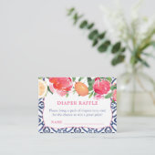 柑橘類はっきりしたおむつラッフル付き花 エンクロージャーカード (スタンド正面)