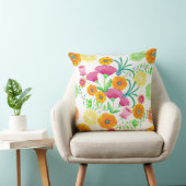 柑橘類はっきりしたのスライス付き明るいフローラ クッション (椅子)