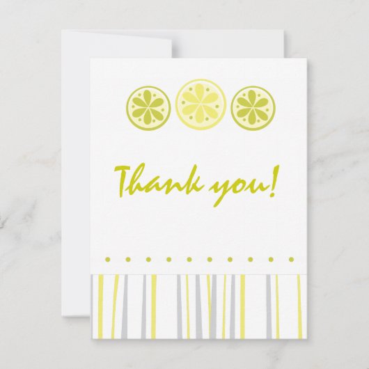 柑橘類はノート感謝していしています サンキューカード (正面)