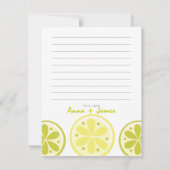 柑橘類はノート感謝していしています サンキューカード (裏面)