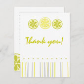 柑橘類はノート感謝していしています サンキューカード (正面/裏面)