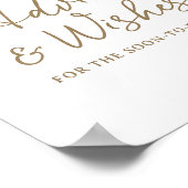 柑橘類アドバイス&ウィズブライダルシャワー標識 ポスター (角)