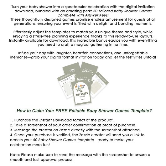 柑橘類オモダンレンジリトルかわいこちゃんベビーシャワー 招待状