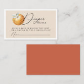 柑橘類オレンエレガントジおむつラッフルエンクロージャカード プレイスカード (正面/裏面)