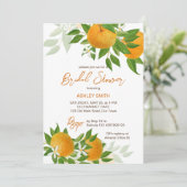 柑橘類オレンジの夏ブライダルシャワー 招待状 (スタンド正面)