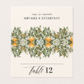 柑橘類オレンジの植物性モダン素朴座席表 (外部フラット)