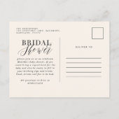 柑橘類オレンジの花の仮想ベビーシャワーパーティー インビテーションポストカード (裏面)