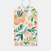 柑橘類オレンジサンキューベビーシャワー ギフトタグ (裏面)