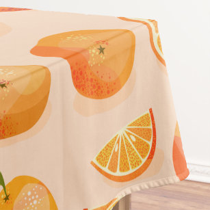 柑橘類オレンジパターン テーブルクロス