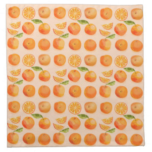 柑橘類オレンジパターン ナプキンクロス