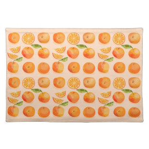 柑橘類オレンジパターン ランチョンマット