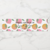 柑橘類オレンジピーチフルーツ結婚ズ ペットボトルラベル (シングルラベル)