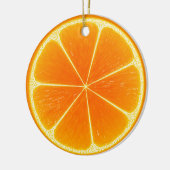 柑橘類オレンジフルーツスライス セラミックオーナメント (左)