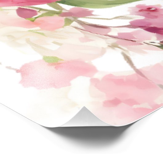 柑橘類オレンジフローラベビーシャワーウェルカムサイン フォトプリント            (角)