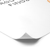 柑橘類オレンジベビーシャワーおしゃぶり狩り ポスター (角)