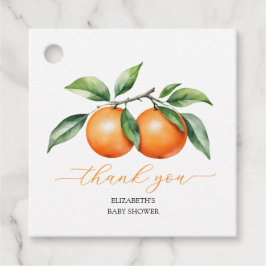 柑橘類オレンジベビーシャワー フェイバータグ