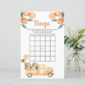 柑橘類オレンジヴィンテージトラックビンゴゲーム赤ちゃんシャワー (スタンド正面)
