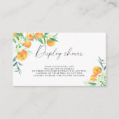 柑橘類オレンジ – ディスプレイシャワー エンクロージャーカード (正面)