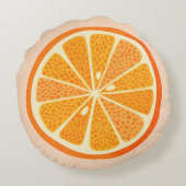 柑橘類オレンジ ラウンドクッション (裏面)
