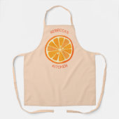柑橘類オレンパーソナライズされたジ エプロン (正面)
