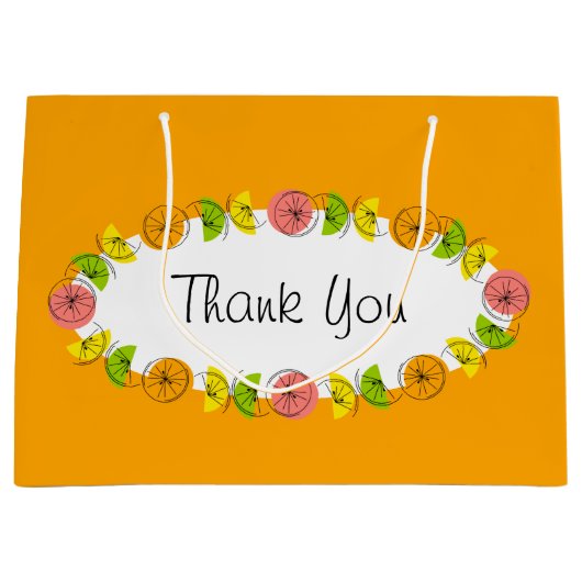 柑橘類オーバルオレンジサンキューラージ ラージペーパーバッグ (正面)