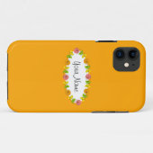 柑橘類オーバルオレンジ名iPhoneケース Case-Mate iPhoneケース (裏面(横))