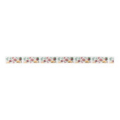 柑橘類カラフルのクリスマスのクッキーのパターン サテンリボン (正面)