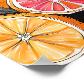 柑橘類カラフルの額縁なし ポスター (角)