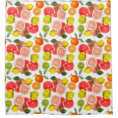 柑橘類カラフル シャワーカーテン (正面)