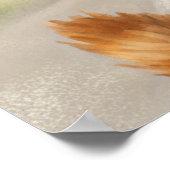 柑橘類クール入り猫：サマービベスイラストレーション ポスター (角)