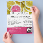 柑橘類グレープフルーツバー広告ズ チラシ (手)