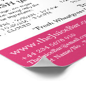 柑橘類グレープフルーツバー広告ズ ポスター (角)