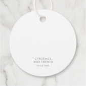 柑橘類サマーウォーターカラーベビーシャワーポップ・アートのIt フェイバータグ (裏面)