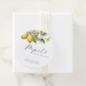 柑橘類サマーウォーターカラーベビーシャワーポップ・アートのIt フェイバータグ (インサイチュ)