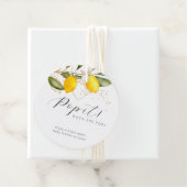 柑橘類サマーウォーターカラーベビーシャワーポップ・アートのIt フェイバータグ (インサイチュ)