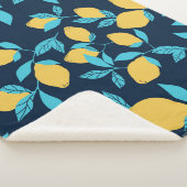 柑橘類シンプル：レモンを青に。 シェルパブランケット (3/4)