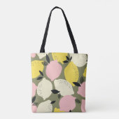 柑橘類シームレスパターン トートバッグ (裏面)