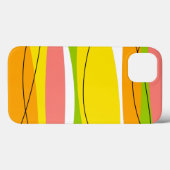 柑橘類ストライプのiPadケース Case-Mate iPhoneケース (裏面 (横))