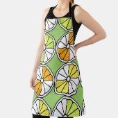 柑橘類スライス果実、夏のシームレス。 エプロン (インサイチュ)