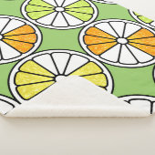 柑橘類スライス果実、夏のシームレス。 シェルパブランケット (3/4)