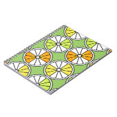 柑橘類スライス果実、夏のシームレス。 ノートブック (左側)